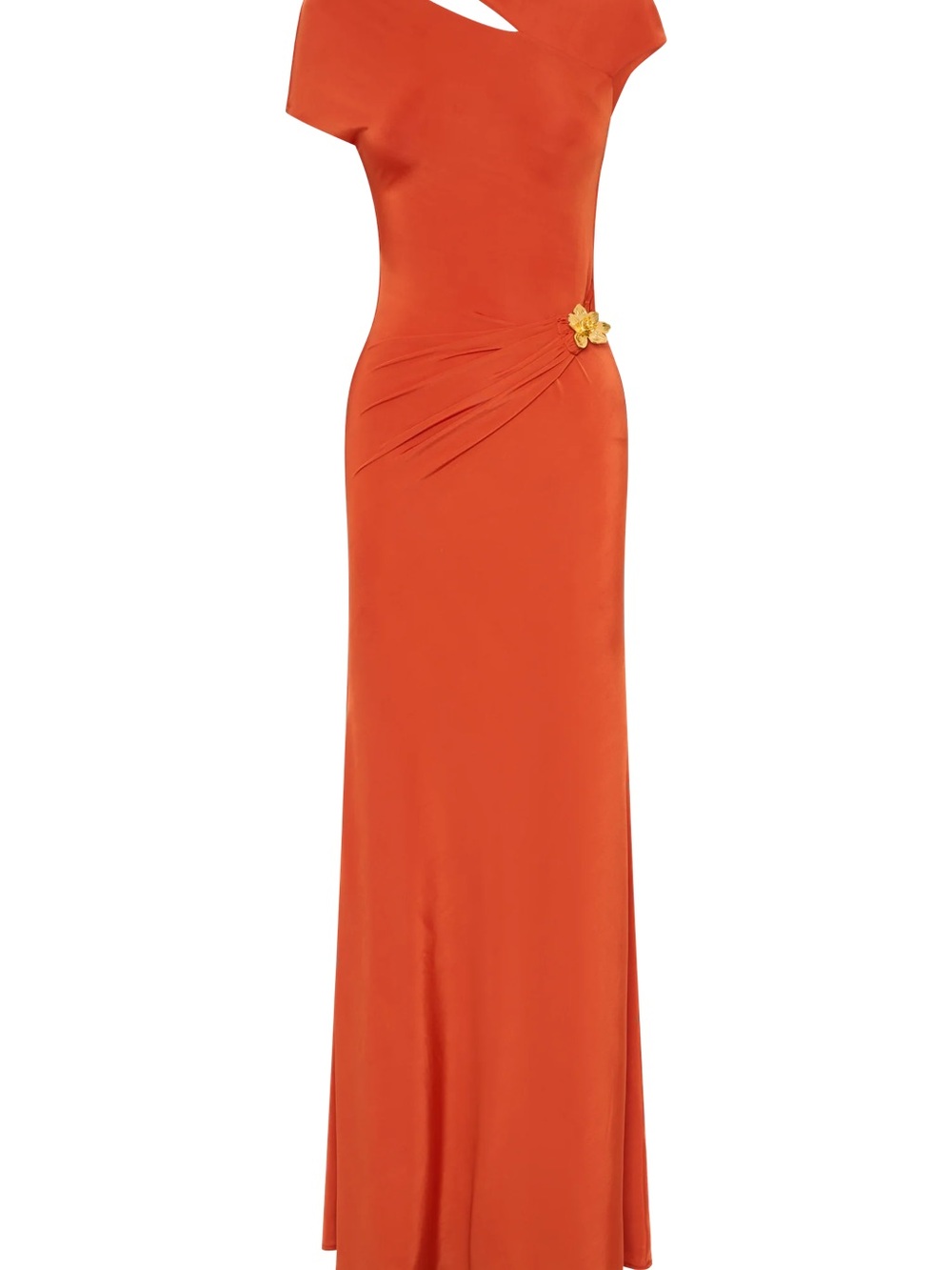 Meshki One-Shoulder Maxi Dress in Orange